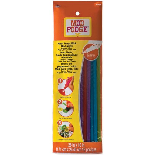 Mod Podge High Temp Mod Melts .28"X10" 16/Pkg - Assorted Colors